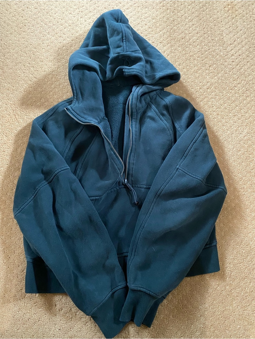 lululemon athletica Teal Hoodie Sweatshirt